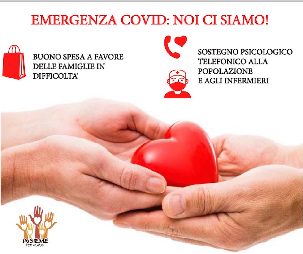 Emergenza Covid: noi ci siamo